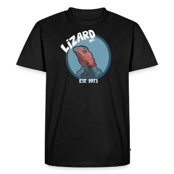 Lizard incorporé - T-shirt Premium bio Homme - noir - Devant - Nico (187cm)