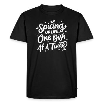 Chef, Chef, Foodie, Chef, Chef, cadeau de Fan de cuisine - T-shirt Premium bio Homme - noir - Devant - Nico (187cm)