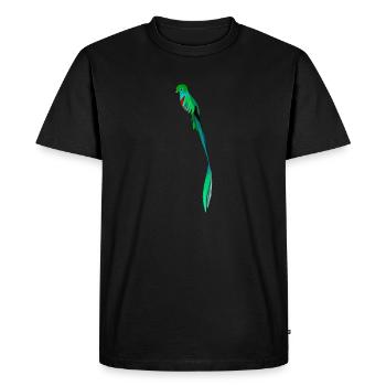 Guatemala Quetzal Chapin Guate Antigua Tikal Maya - T-shirt Premium bio Homme - noir - Devant - Nico (187cm)