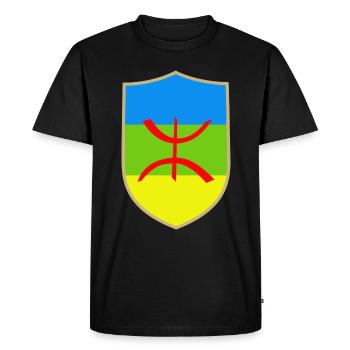 Amazigh Flagge - Männer Premium Bio T-Shirt - Schwarz - Vorne - Nico (187cm)