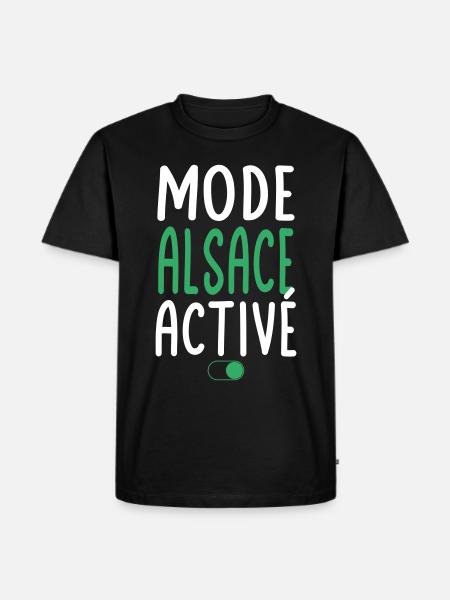 Mode Alsace Activé - Idée Cadeau - T-shirt Premium bio Homme - noir
