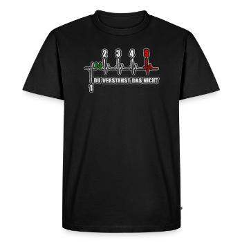 Motorcycle Heartbeat - You Understand The Not 5 - Men's Premium Organic T-Shirt - black - Front - Nico (187cm)