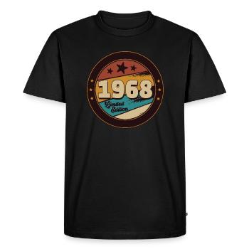 1968 - T-shirt Premium bio Homme - noir - Devant - Nico (187cm)