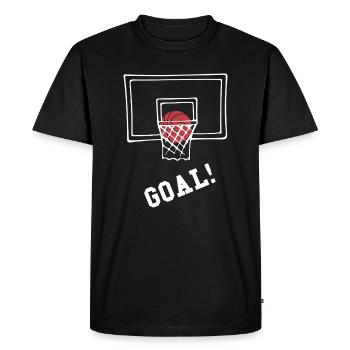 Basketball Goal - Men's Premium Organic T-Shirt - black - Front - Nico (187cm)