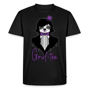 Gruf-Tee Goth Sloth Grufti Gothic Faultier Gruftee - Men's Premium Organic T-Shirt - black - Front - Nico (187cm)