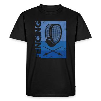 Fechter Fencing Fechtsport Fechten - Men's Premium Organic T-Shirt - black - Front - Nico (187cm)