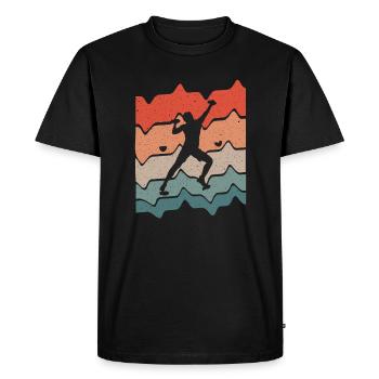 Bouldering Climber Climbing Hall Climbing - Men's Premium Organic T-Shirt - black - Front - Nico (187cm)