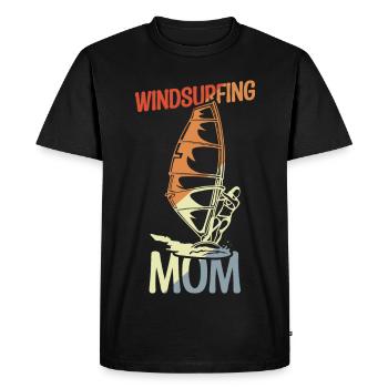 Maman Windsurfer - T-shirt Premium bio Homme - noir - Devant - Nico (187cm)