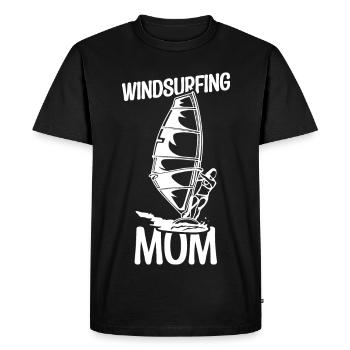 Mère véliplanchiste - T-shirt Premium bio Homme - noir - Devant - Nico (187cm)