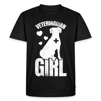 Vétérinaire - T-shirt Premium bio Homme - noir - Devant - Nico (187cm)