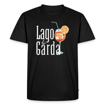 Lago di Garda Lac de Garde - T-shirt Premium bio Homme - noir - Devant - Nico (187cm)