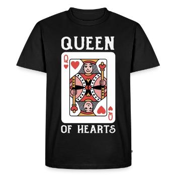 Retro Heart Valentine's Day Design Love - Men's Premium Organic T-Shirt - black - Front - Nico (187cm)