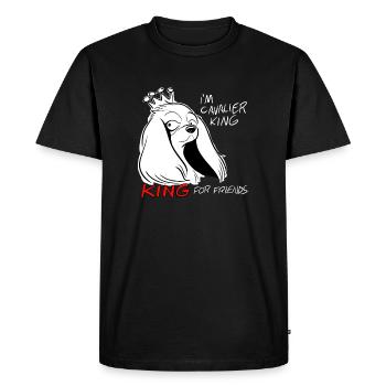 Cavalier King pour les amis - T-shirt Premium bio Homme - noir - Devant - Nico (187cm)