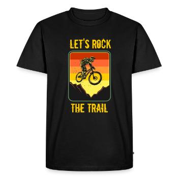 Downhill - Men's Premium Organic T-Shirt - black - Front - Nico (187cm)