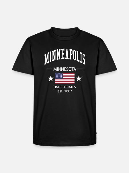 Minneapolis - T-shirt Premium bio Homme - noir