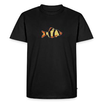 Conception d'aquarium Tiger Barb pour la pêche - T-shirt Premium bio Homme - noir - Devant - Nico (187cm)