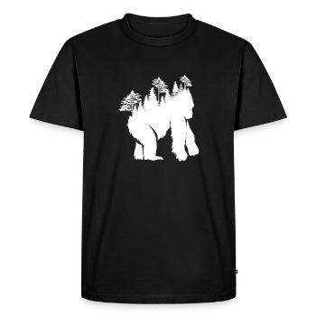 Gorilla Forest Design for Nature Lovers - Men's Premium Organic T-Shirt - black - Front - Nico (187cm)