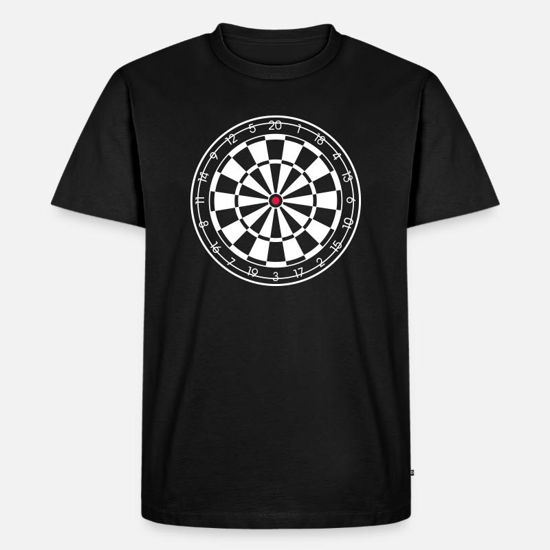 dartboard Dartscheibe - Männer Premium Bio T-Shirt - Schwarz