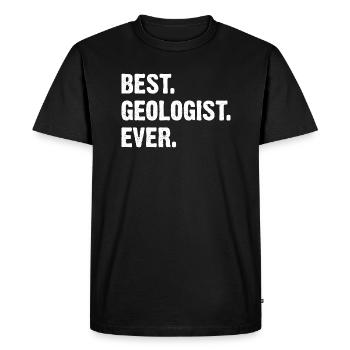 Géologie géologue géologue géosciences pierres - T-shirt Premium bio Homme - noir - Devant - Nico (187cm)