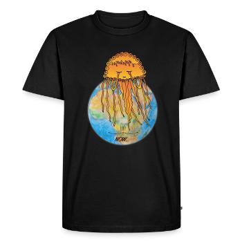 Les méduses sont des créateurs de vie - les gardiens d'Orbis - T-shirt Premium bio Homme - noir - Devant - Nico (187cm)