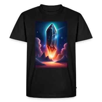 Gigantesque mystérieux météoroïde venu de l’espace - T-shirt Premium bio Homme - noir - Devant - Nico (187cm)