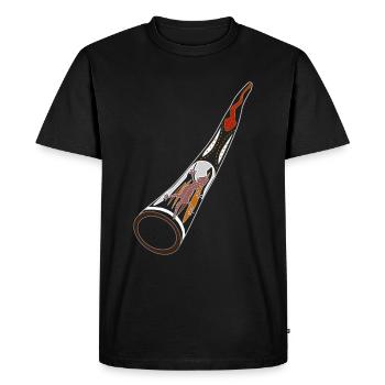 Didgeridoo Didjeridu - Men's Premium Organic T-Shirt - black - Front - Nico (187cm)