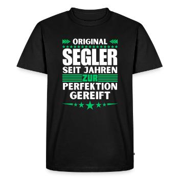 Les marins ont mûri à la perfection - T-shirt Premium bio Homme - noir - Devant - Nico (187cm)