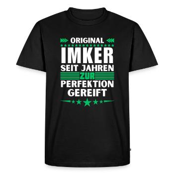Les apiculteurs ont mûri à la perfection - T-shirt Premium bio Homme - noir - Devant - Nico (187cm)