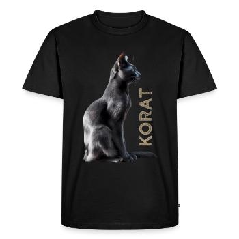 Korat - Men's Premium Organic T-Shirt - black - Front - Nico (187cm)
