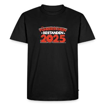 Permis de conduire 2025 Examen de conduite Examen du permis de conduire - T-shirt Premium bio Homme - noir - Devant - Nico (187cm)