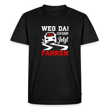 Permis de conduire 2025 Examen de conduite Examen du permis de conduire - T-shirt Premium bio Homme - noir - Devant - Nico (187cm)