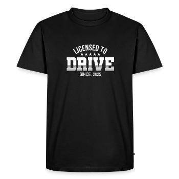 Permis de conduire 2025 Examen de conduite Examen du permis de conduire - T-shirt Premium bio Homme - noir - Devant - Nico (187cm)