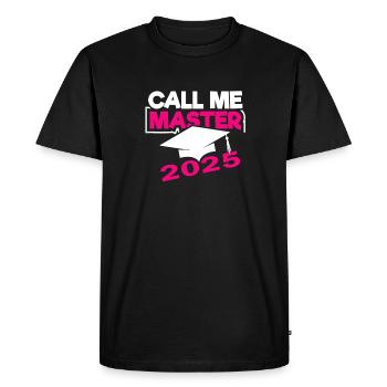 Master 2025 Diplôme de Master Graduation - T-shirt Premium bio Homme - noir - Devant - Nico (187cm)