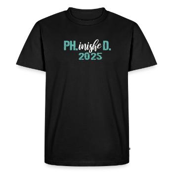 Docteur 2025 Diplôme Philistin Dissertation PhD - T-shirt Premium bio Homme - noir - Devant - Nico (187cm)