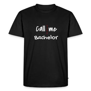 Baccalauréat 2025 Graduation Graduation - T-shirt Premium bio Homme - noir - Devant - Nico (187cm)
