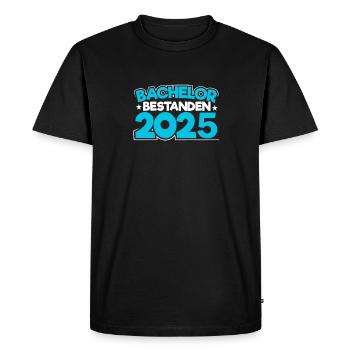 Baccalauréat 2025 Graduation Graduation - T-shirt Premium bio Homme - noir - Devant - Nico (187cm)