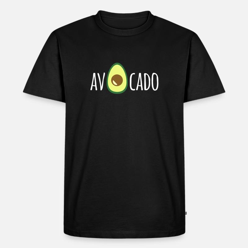 AvOcado - Männer Premium Bio T-Shirt - Schwarz
