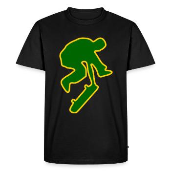 Skateboard Skater Skateboarder Skate - T-shirt Premium bio Homme - noir - Devant - Nico (187cm)