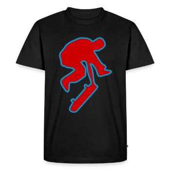 Skateboard Skater Skateboarder Skate - T-shirt Premium bio Homme - noir - Devant - Nico (187cm)