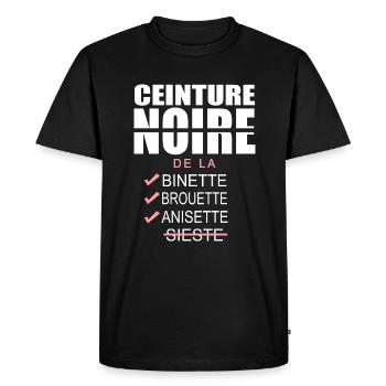 Humour Homme jardinier jardin - T-shirt Premium bio Homme - noir - Devant - Nico (187cm)