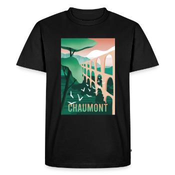 Chaumont Haute-Marne - Men's Premium Organic T-Shirt - black - Front - Nico (187cm)