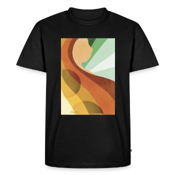 Vintage Woman - Men's Premium Organic T-Shirt - black - Front - Nico (187cm)