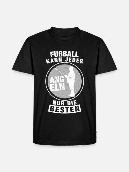 Angeln - Männer Premium Bio T-Shirt - Schwarz