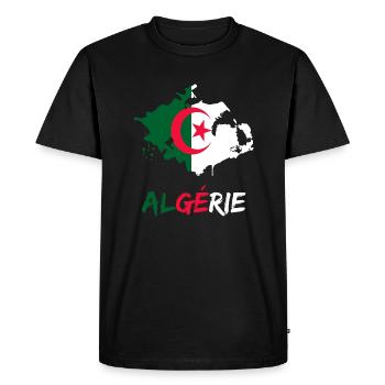 Algérie fierté drapeau algérie cadeau - T-shirt Premium bio Homme - noir - Devant - Nico (187cm)