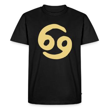 cancer zodiac - T-shirt Premium bio Homme - noir - Devant - Nico (187cm)