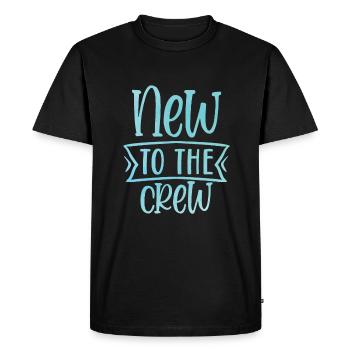 Baby New to the Crew - Men's Premium Organic T-Shirt - black - Front - Nico (187cm)