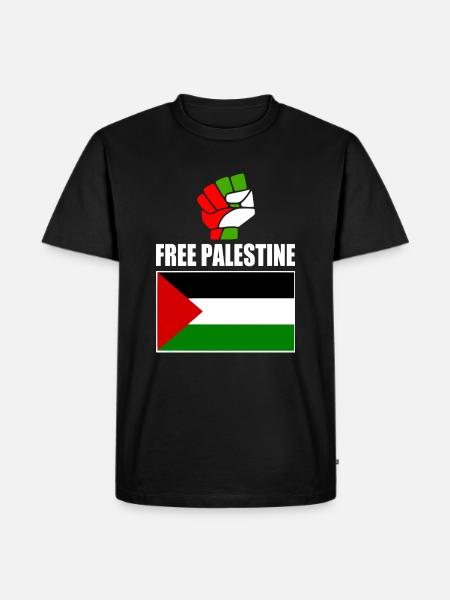 Free palestine - Men's Premium Organic T-Shirt - black