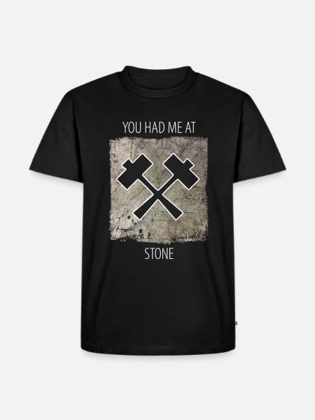 Stonemason Stone Sculptor Saying - Men's Premium Organic T-Shirt - black