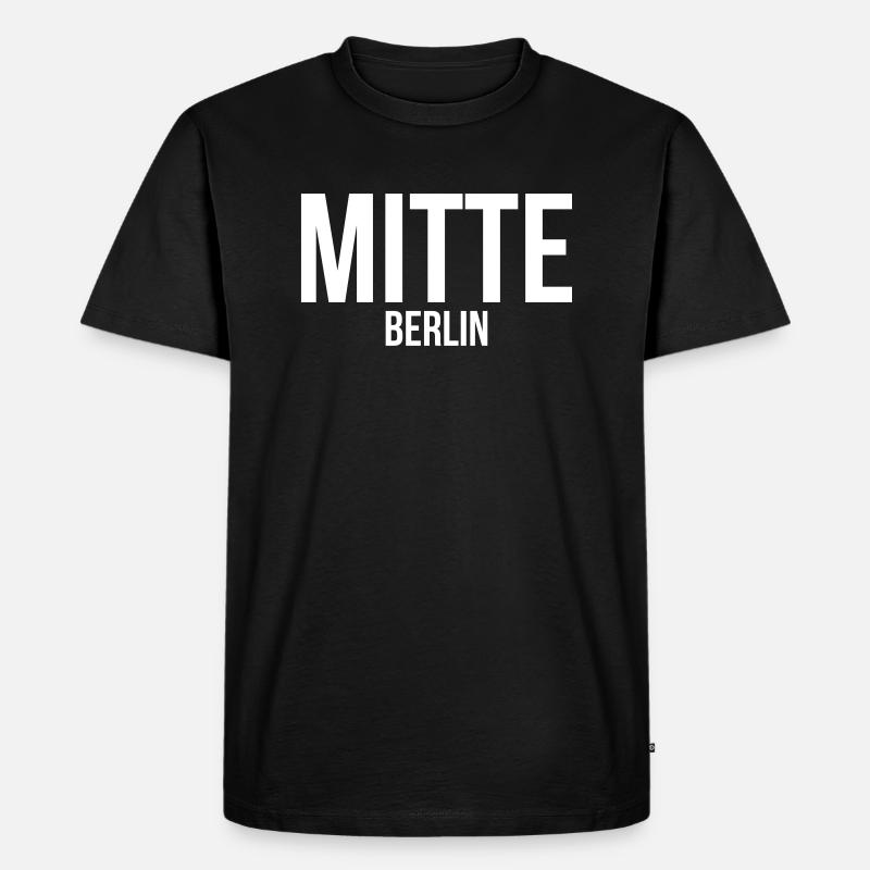 BERLIN MITTE - Männer Premium Bio T-Shirt - Schwarz