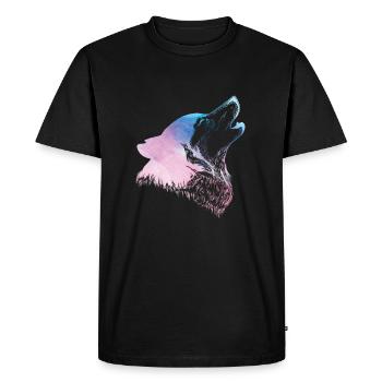 Husky - T-shirt Premium bio Homme - noir - Devant - Nico (187cm)